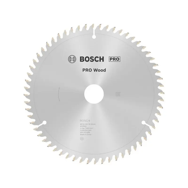A Buen Precio Hoja de sierra circular PRO Wood, 216 x 2,8 x 30 mm, T60 Bosch, Ref.: 2608640642
