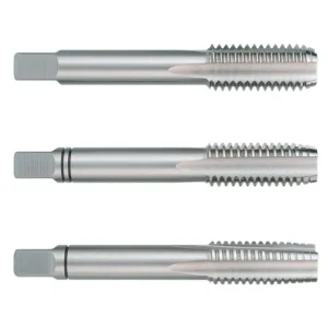 Auténtico RUKO 246058 JUEGO DE 3 MACHOS PARA ROSCAR A MANO BSW ~ DIN 352 HSS RECTIFICADOS CON ROSCA 5/8"