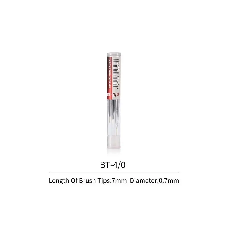 3 puntas de pinceles n 4/0. DSPIAE FBT-4/0 Lujoso
