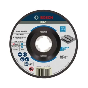 Venta Final BOSCHX-LOCK EXPERT FOR METAL 125X6X22,23, DESBASTE CON REBAJE
