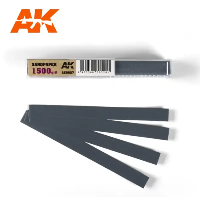 A Buen Precio Tiras de lija al agua, 1500 g. AK INTERACTIVE AK9027