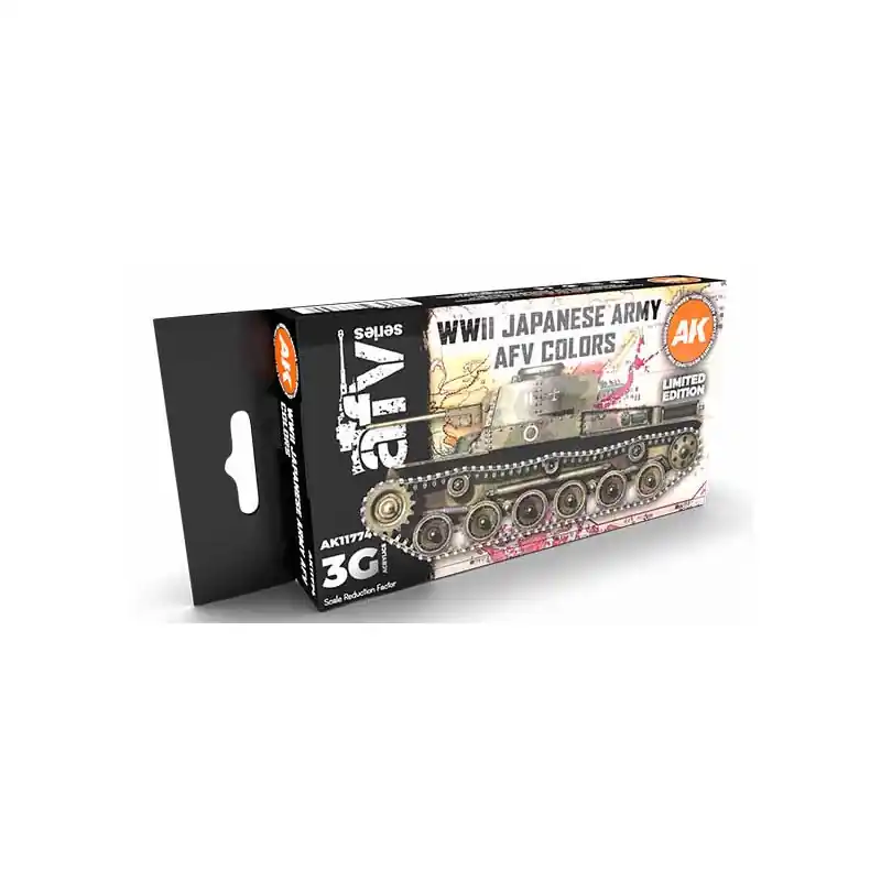 Colores AFV del Ejército Japonés de la WWII. AK INTERACTIVE AK11774 Artesanal