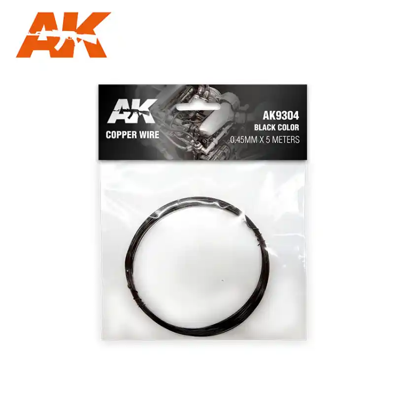 Alambre de cobre 0.45mm x 5 metros. Negro. AK INTERACTIVE AK9304 Ordenar Ahora Mismo