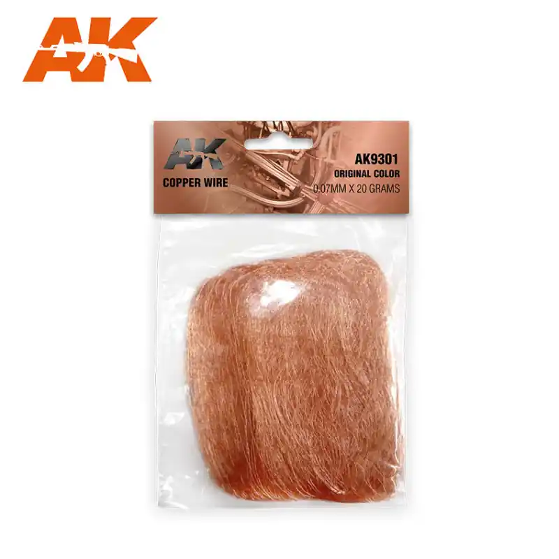 Alambre de cobre 0.07mm x 20 gr. AK INTERACTIVE AK9301 Solo Hoy