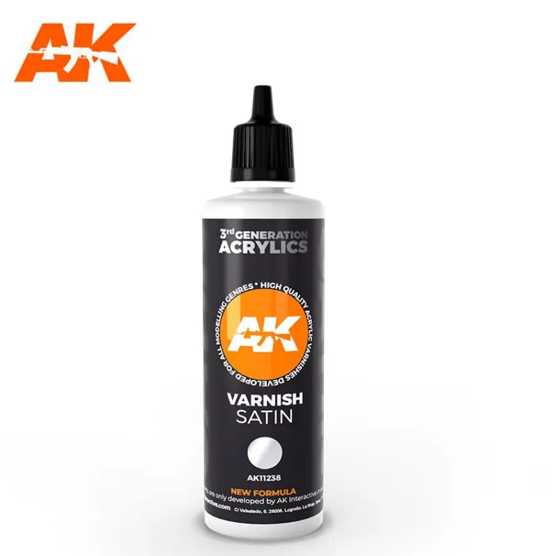 Barniz satinado, 100 ml. AK INTERACTIVE AK11238 Mejor Calidad