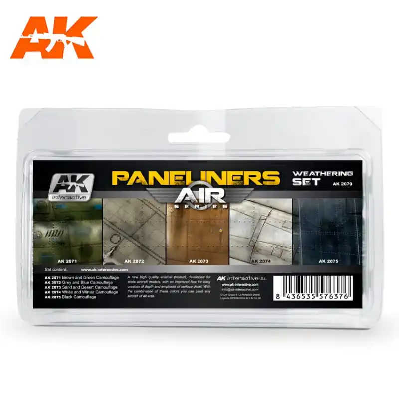 Barato Set de weathering Paneliners combo. AK INTERACTIVE AK2070