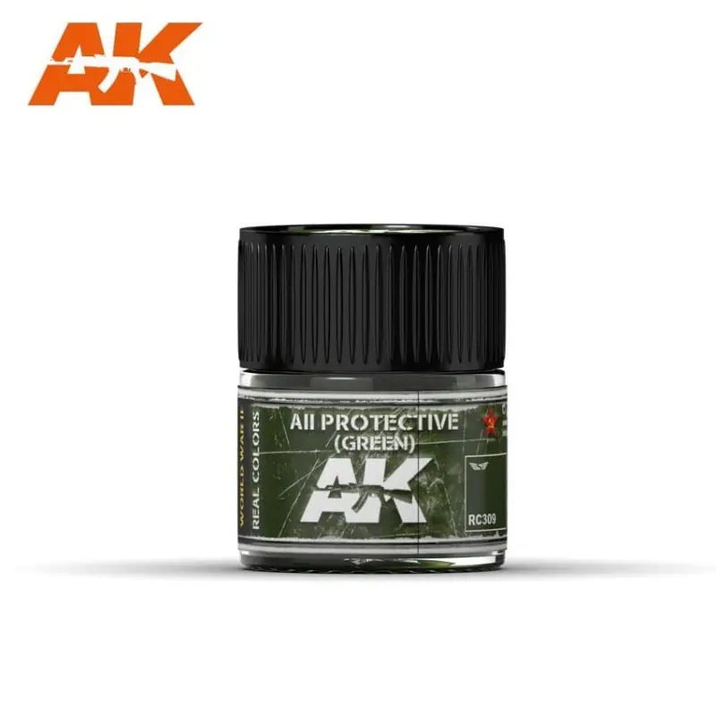 AII Verde, 10ml. Real Colors. AK INTERACTIVE RC309 Más Vendido