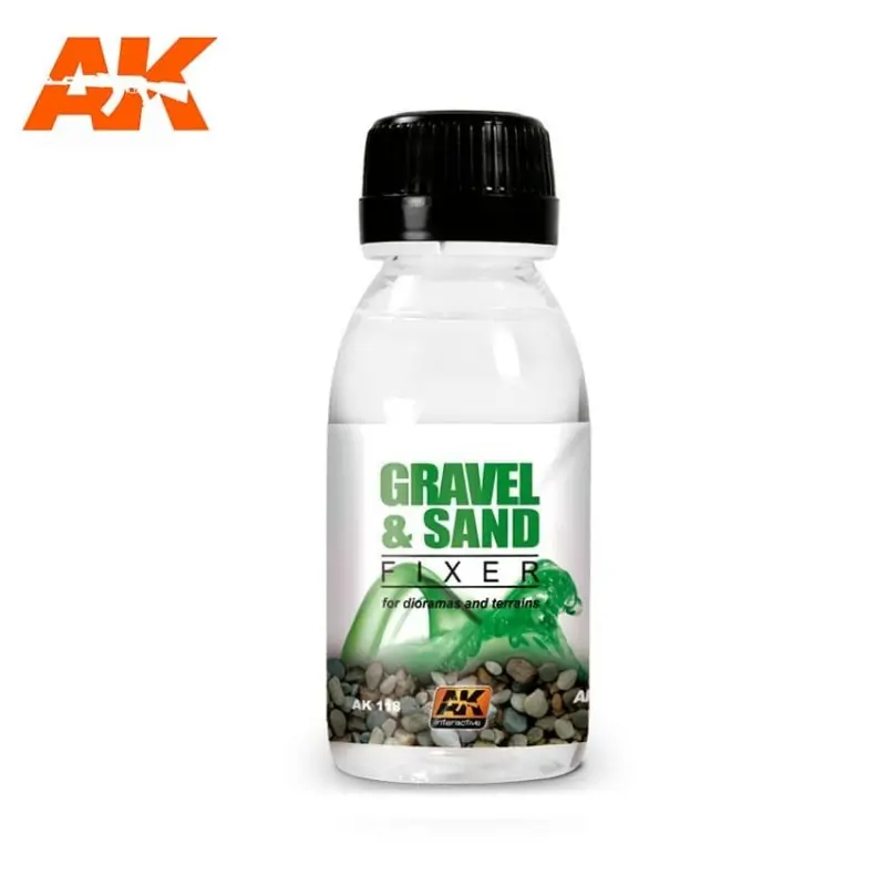 Adhesivo para grava y arena. 100 ml. AK INTERACTIVE AK118 Oferta Especial