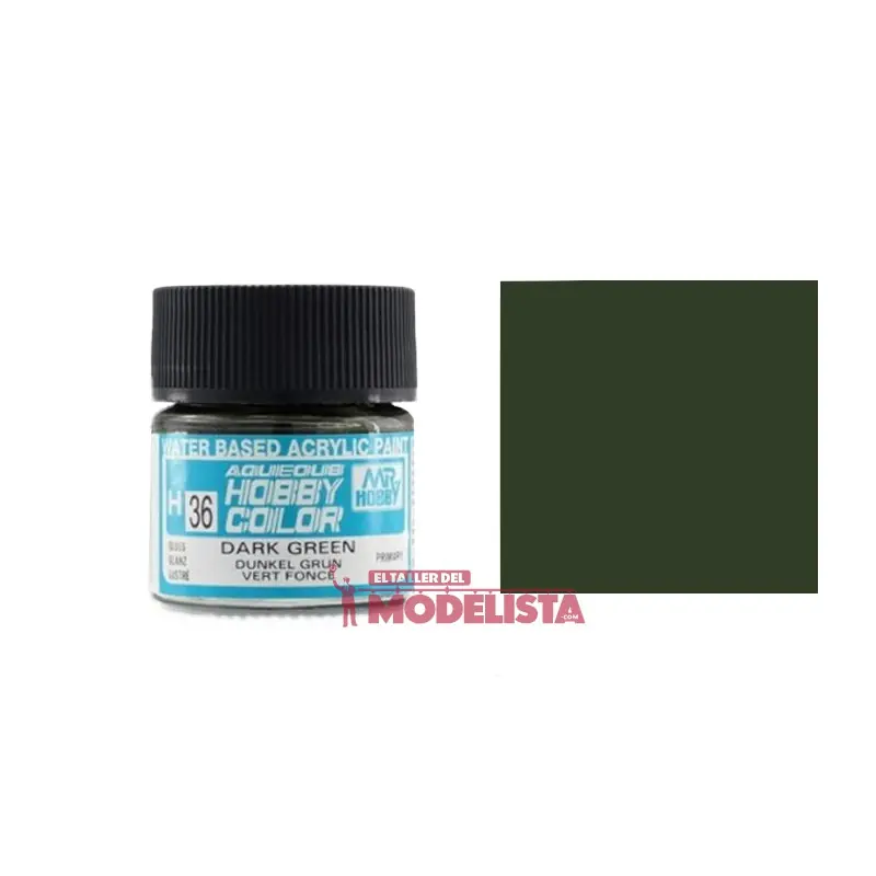 Artesanal Verde oscuro 10 ml. Gunze Sangyo. MR HOBBY H036